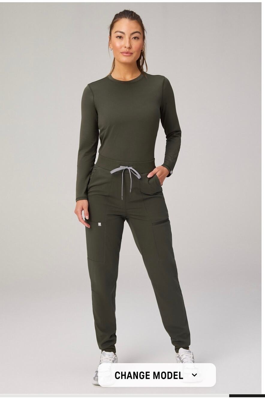 Fabletics On-Call Scrub Jogger Bonsai Women’s XXS Short New Sealed 033